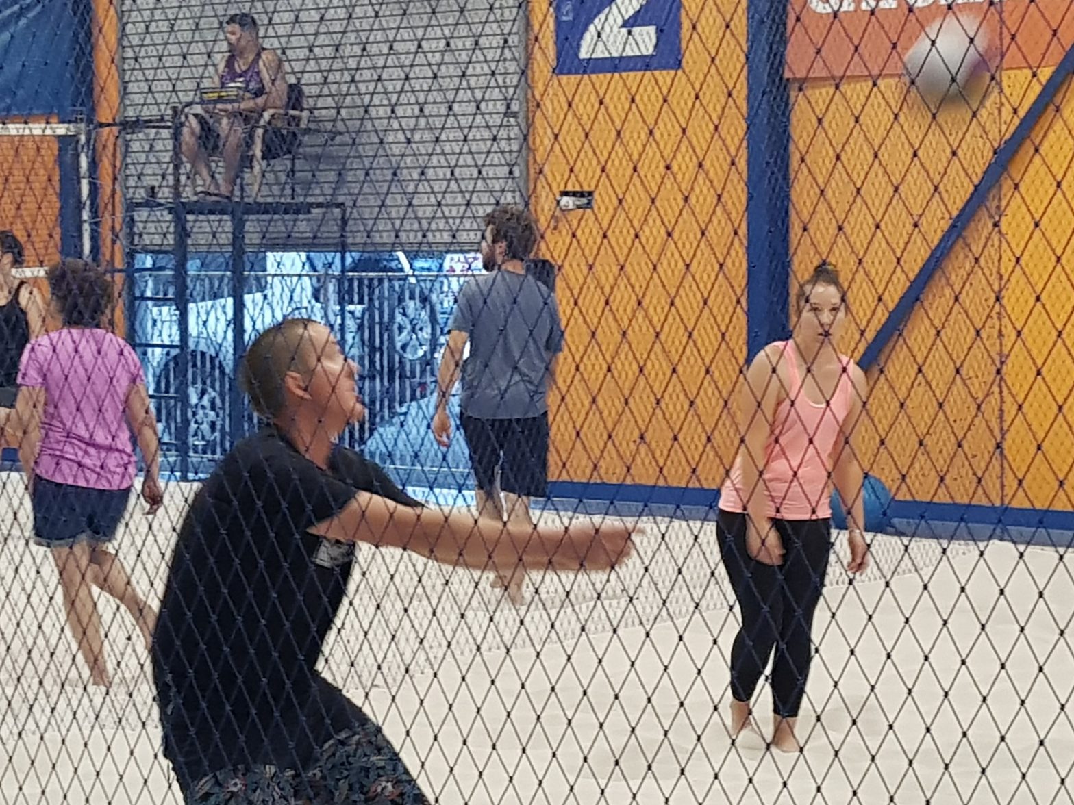 receiving serveBunbury Indoor Beach Volleyball08 9726 0200 Bunbury